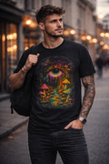 Mystical T Shirt – Psychedelic Mushroom Eye Forest Graphic Tee